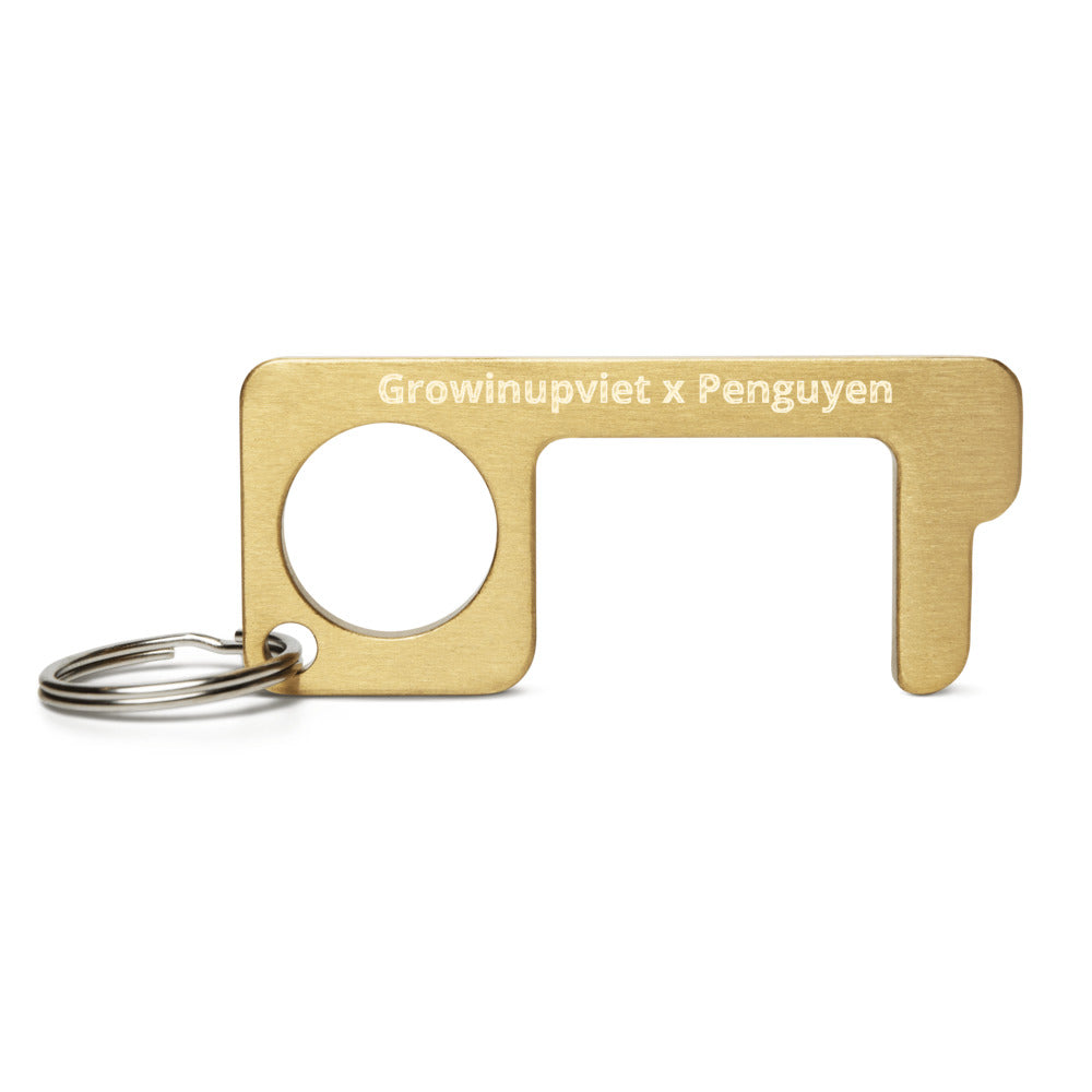 Growinupviet Engraved Brass Touch Tool - Penguyen
