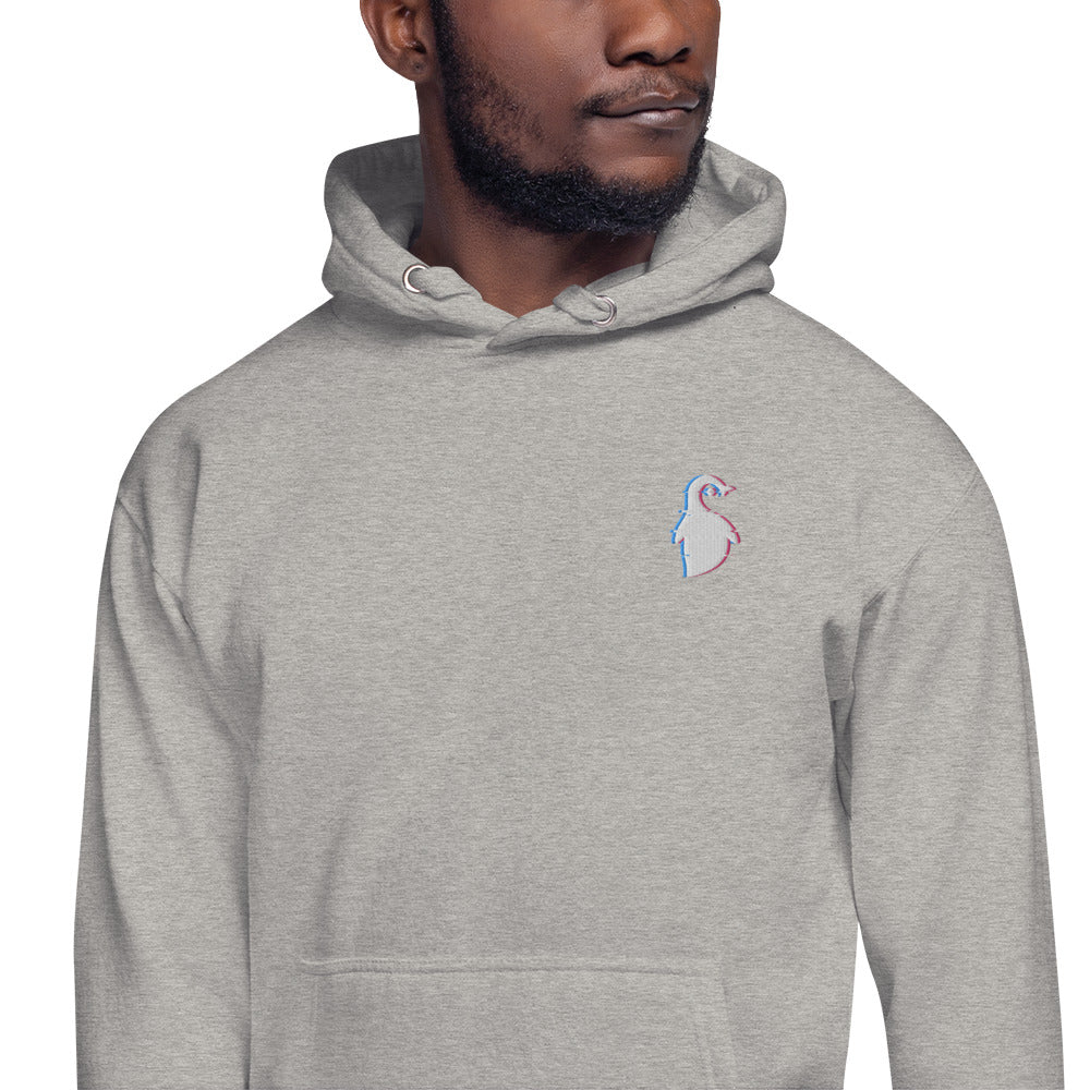 Embroidered Glitch Logo Hoodie - Penguyen