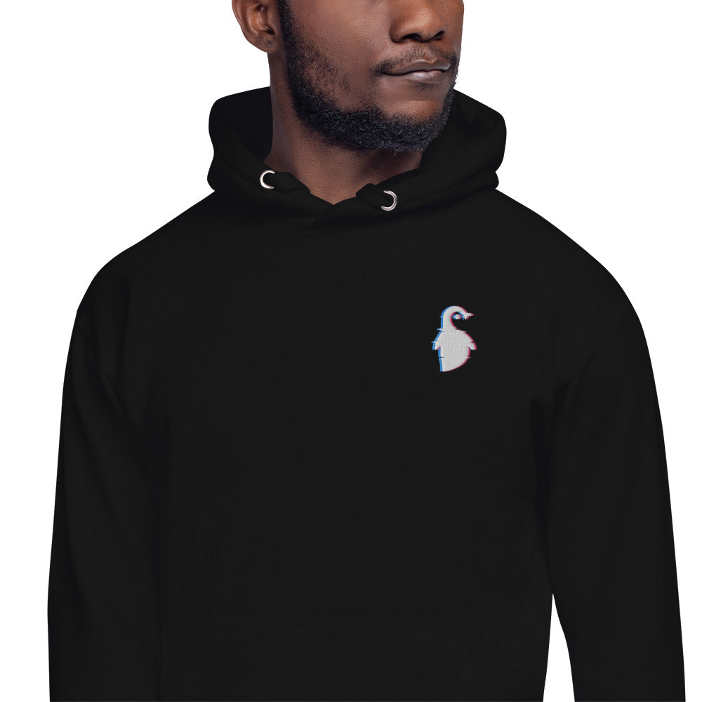 Embroidered Glitch Logo Hoodie - Penguyen