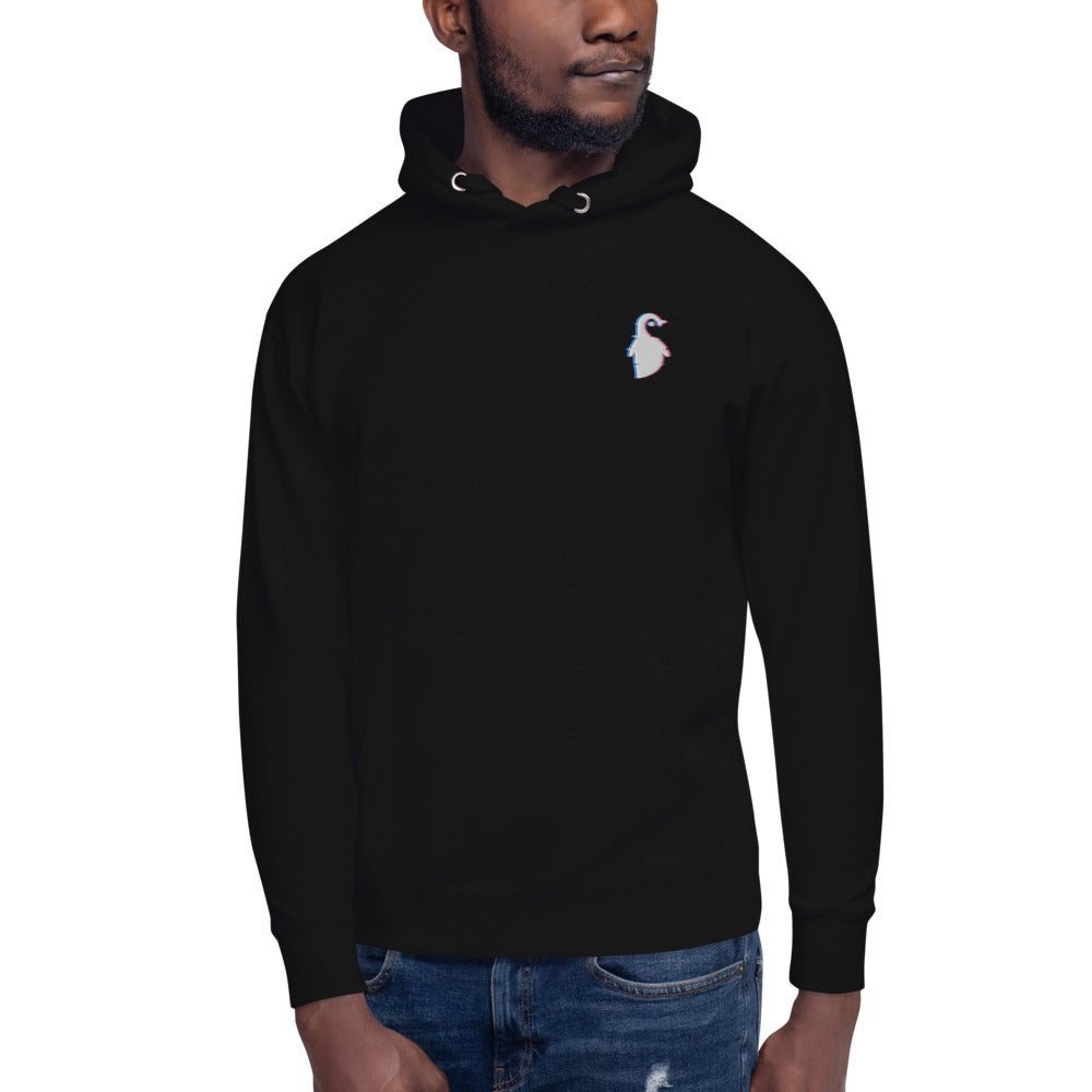 Embroidered Glitch Logo Hoodie - Penguyen