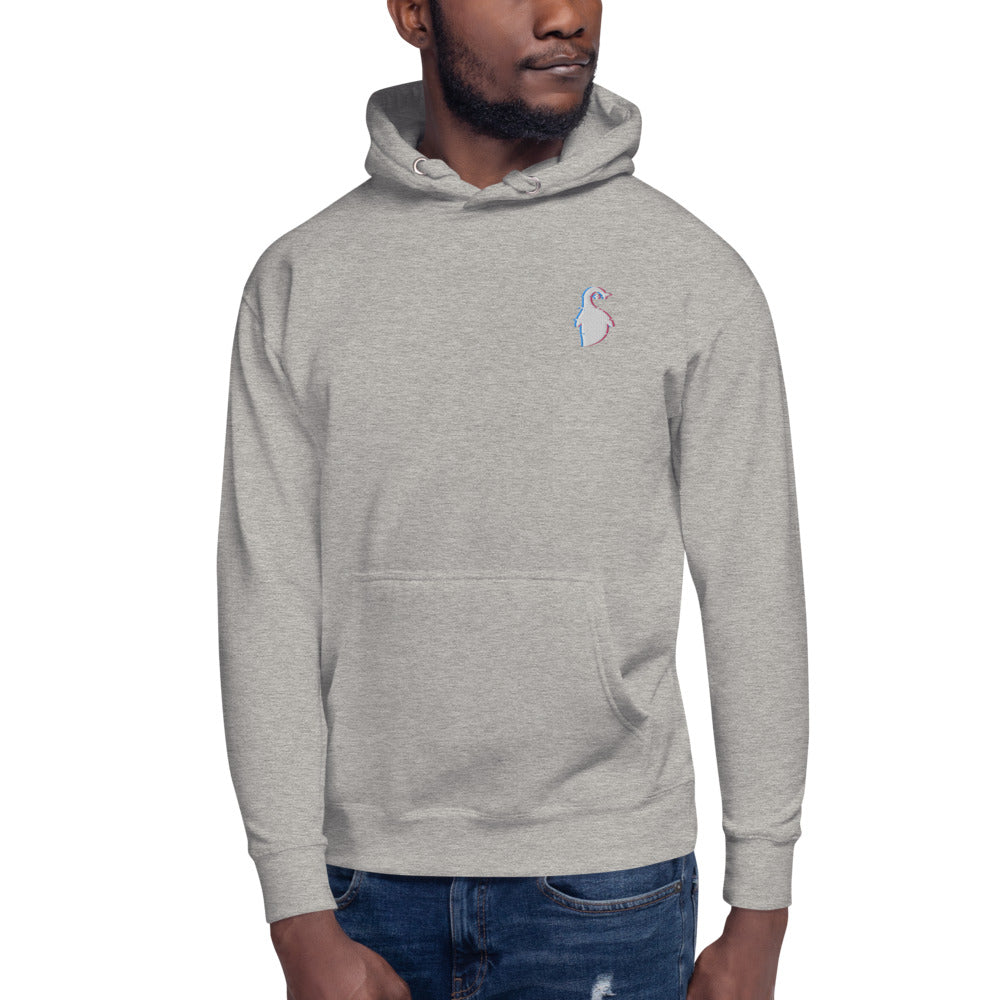 Embroidered Glitch Logo Hoodie - Penguyen