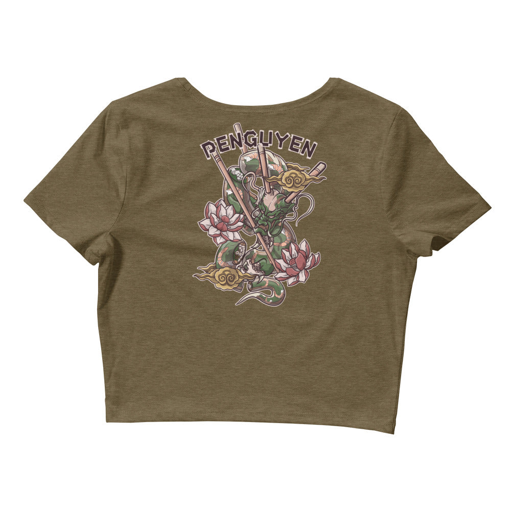 Growinupviet X Penguyen Spring Roll Dragon Crop Tee - Penguyen