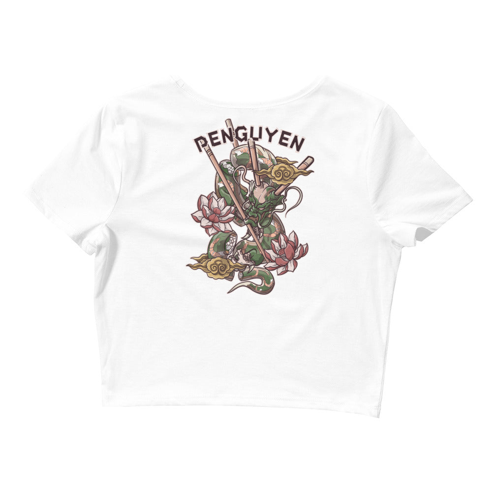 Growinupviet X Penguyen Spring Roll Dragon Crop Tee - Penguyen