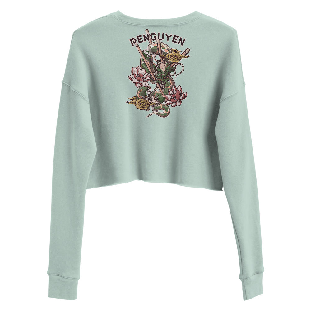 Growinupviet X Penguyen Spring Roll Dragon Crop Sweatshirt - Penguyen