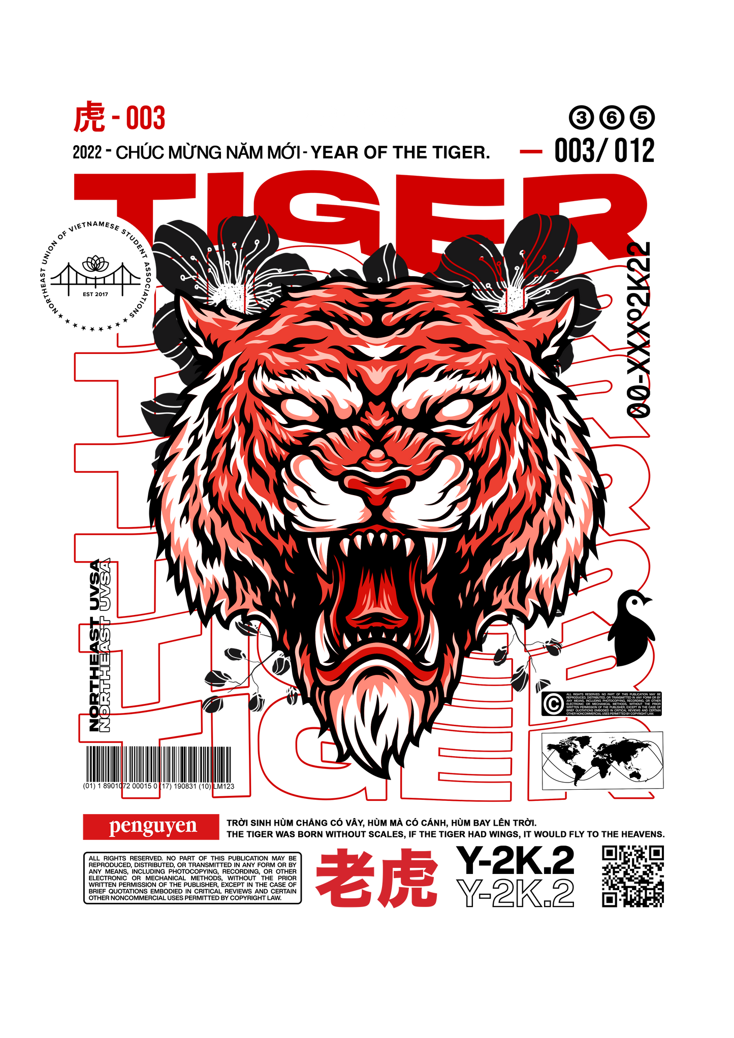 Northeast UVSA x Penguyen Year of the Tiger Longsleeve - Penguyen